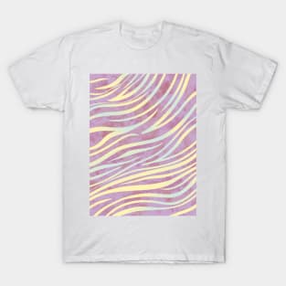 Watercolor Gold Tiger Pattern T-Shirt